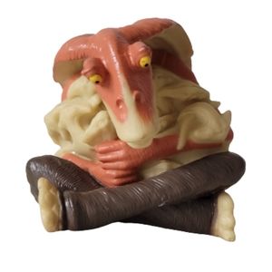 Star Wars JAR-JAR binx Plastic Toy Applause Lucas Film 3"